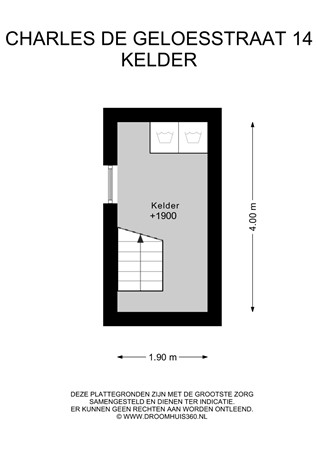 Floorplan - Charles de Geloesstraat 14, 6181 CZ Elsloo